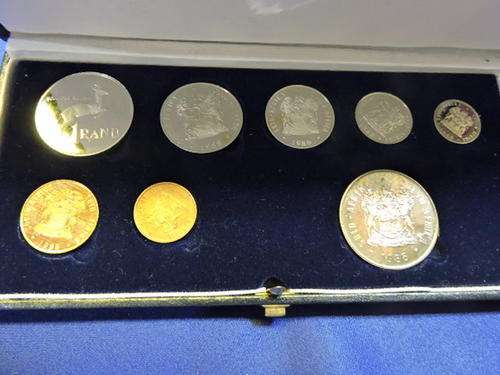 1988 Proof set with extra silver R1 in SAM blue case